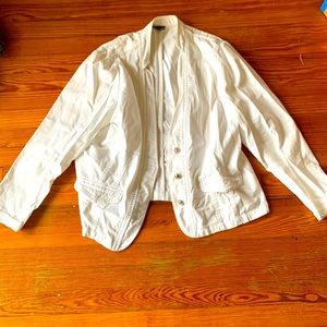 ROZ ALI White Jacket